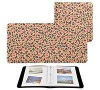 Photo Album Binder Leopard Print Photobooks For All Size Pictures Self Adhesive Pages 4x6, 5x7, 6x8 Photos