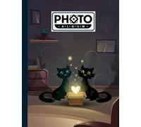 Photo Album: Black Cats Album, Large Photo Albums with Writing Space Memo, Extra Large Capacity Picture Album, Family, Baby, Wedding, Travel Photo Book, 120 Pages, Size 8.5" x 11" by Eckehard Blank