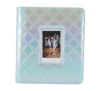 Photo Album, Card Ticket Album, 36 Pages 288 and 1 Pockets Design, PU Leather Cover, PVC Water Proof Lining, 3in Picture Album for Cards Tickets (Colorful Light Blue)