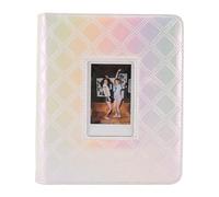 Photo Album, Card Ticket Album, 36 Pages 288 and 1 Pockets Design, PU Leather Cover, PVC Water Proof Lining, 3in Picture Album for Cards Tickets (Colorful White)