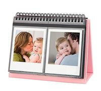 Photo Album for Fujifilm Instax Wide 300 Camera, Polaroid 600 Photo Album, Albums for Polaroid Now+ Now OneStep2 OneStep+ 600 Instant Film Camera, POP Lab Instant Print Camera (64 Pockets pink)