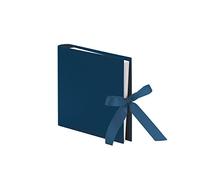 Photo Album/Guest Book 2 Ring Binder 25 Sheets 230x210 mm, Navy with Bow