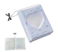 Photo Album - Heart Hollow Photo Card Holder Collector Book 40 Pockets - Water Resistant Trendy Photo Binder For Business Cards, Collecting Picture