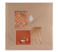 Photo Album Large Format "Singo II", 30x30cm, 100 White Pages, Terracotta