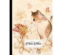 Photo Album: Large Photo Albums with Writing Space Memo, Extra Large Capacity Picture Album | Premium Cute Cat Cover by Melanie Seidel