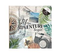 Photo Album Let The Adventure Begin 6x4 Memo Slip in Holds 200 Photos Perfect Memory Book for Families, Valentine, Wedding, Travel Photos