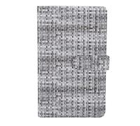 Photo Album, PU Leather Scrapbook Album with Lock Design, 96 Pockets, 3 X 3, for Photos, Postcards, Ticket