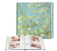 Photo Album Slip-in Album 10 x 15 Photo Album for Inserting 200 Photos Photo Album 100 Pages for Family Wedding Graduation Retirement Memories Almond Blossom Van Gogh