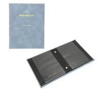Photo Album, Universal 64 Pockets Photo Album Ample Storage Space Lightweight Liner Multipurpose for 3 Inch Photo Paper (Blue)
