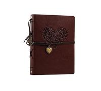 Photo Album Vintage Leather Scrapbook Wedding Guest DIY Memories Book Refillable Black Pages Birthday Anniversary Present For Kid Wedding Family(Style 01)