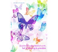 Photo Album with Writing Space: A picture is worth a thousand words, but a memory is priceless: Hardcover Photo Journaling Book with 4x6 frame designs ... page and colorful butterflies on the cover