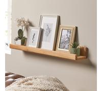 Photo And Display Shelf Made From Solid Oak - Wooden Floating Shelf - Off The Grain 80Cm (L)