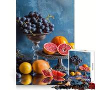 Photo Art Fruits II 1000 Pieces Jigsaw Puzzles for Adults Memory Boost Home Pastime Image Assembly Wall Art Decor (38x52cm)