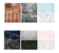 photo backdrop Photography Background 6 Pieces 57 x 88 cm 2 in 1 Food Flat Lay Table Top Double Sided Backgrounds for Gourmet, Cosmetics, Tableware, Blogger Online Shops Product Photography (6-B)
