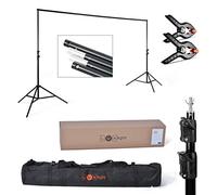 Photo Backdrop Stand & Crossbar Kit | Luxlight® | Background Support Frame Holds up to 8kg for Photography & Video Studio (2.4 x 3m - 8kg)