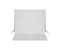 vidaXL Backdrop Support System 600 x 300 cm White Studio Photo Video