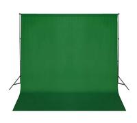 vidaXL Background Support System Green Background Studio Photo Video Background Support