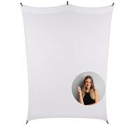 Photo Background White 2.1 x 1.5 m, Rollei X-Drop Background Photography Foldable Washable Polyester for Photo Studio Portrait Product Photography Photo Background Photography White