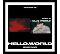 (Photo Book Ver) EXO BAEKHYUN HELLO, WORLD 4th Mini Album (HELLO + WORLD - 2 Ver Set. + Gift Card) K-POP SEALED
