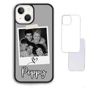 Photo Booth Grey Harry Niall Styles Horan One 1D Direction Custom Compatible With iPhone 6 7 8 SE 2020 X XR XS 11 12 13 14 15 16 16E Pro Max Plus Mini Bumper Case Custom Personalised Name