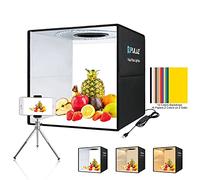 Photo Box 16" x 16" Quickly Foldable Portable Studio Kit with Soft Light Cloth Professional Photography Equipment Adjustable White Light, Soft Light, Warm Light
