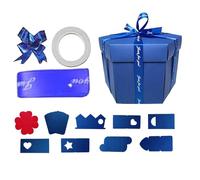 Photo Box DIY - 8-Layer Reusable Wrapping Supplies | Valentine's Day Love Box | for Parents Couples Friends Students Organizers Birthday Holiday Christmas Graduation Wedding