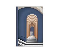 Photo Canvas Blue Brown Black Wall Art Bedroom Pictures for Wall Posters Prints for Walls Office Bathroom Pictures Canvas Wall Art for Living Room Toilet Bathroom No Frame Artwork 50x70cm/1 Pcs