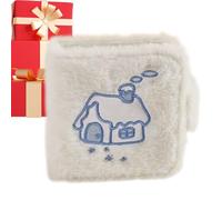 Photo Card Binder - Plush Display Album with 20 Inner Pages | Self-Adhesive D-Ring Binder for Organising Storage, Display and Preservation of 7.5 cm Photos