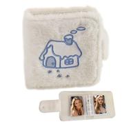 Photo Card Folder Album - Photo Card Storage with Plush Cover, 20 Inner Pages, Trading Storage Display , 3 Inch Picture Holder for Trading Cards, Business Photos, Personal Presentation