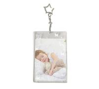 Photo Card Holder, Rigid Card Holder | Collectible Card Cases Portable Badge Card Holders,Card Holder with Lightweight Hard Case, Photo Card Cases for Meal Cards, c, butterfly, Fare riferimento alla