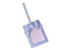 Photo Card Holder with Clear Window and Built-in, Purple | Dimensional Decorative Detail and PU Finish, Visible Card Display, Compact Storage for a Pocket or Bag Compartment