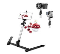 Photo Copy Pico Projector Stand Overhead Phone Mount Adjustable Tabletop Teaching Online Stand for Live Streaming Baking Crafting Demo Online Video and Draw Recording