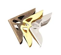 Photo Corners 100pcs 31 * 31 * 9mm Metal Book Corner Scrapbooking Albums Menus Folders Protectors Gold/Silver/Antique Bronze for DIY Decoration(Bronze)