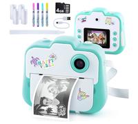 Photo Creator Instant Kids Digital Camera with BuiltIn Printer 250 Dry Prints 4GB Micro SD Card Included Rechargeable CLK 004Multicolor241 x 61 x 201