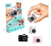 Photo Creator Mini Cam' | Compact digital Camera with Colour Screen, Frames & Filters, Mini Flash, Keychain Clip & Internal Memory, 4 Collectable Styles