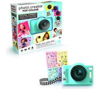 Photo Creator Pop Colour Camera Green, 32-megapixel resolution, large 2.4" screen, digital camera compact with flash, selfie lens, 8gb micro SD card included, kids camera 8+, Teen Camera