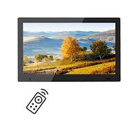 Photo Digital Photo Frame 13 Inch IPS Screen Digital Photo Frames with USB SD Card Slots and Remote Control Digital Picture Frame HD 16:9 Widescreen,White