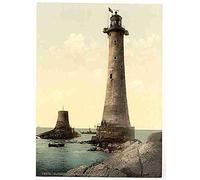 Photo Eddystone Lighthouse Plymouth A4 10x8 Poster Print