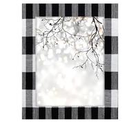 Photo Frame 11x14inch,Classic Black And White Gingham Lattice Wooden Picture Frames Display Wall and Tabletop for Living room Bedroom Office Decor