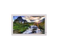 Photo Frame 21.5 In Ips Full Viewing Angle 1920 * 1080 Resolution Digital Photo Album Hd Advertising Player Supports External Usb And Sd Card Electronic Photo Display (White)