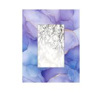 Photo Frame 4x6inch,Abstract Purple Marble Stone Texture Wooden Picture Frames Display Wall and Tabletop for Living room Bedroom Office Decor
