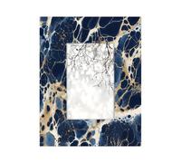 Photo Frame 4x6inch,Flowing Blue Marble Stone Texture Wooden Picture Frames Display Wall and Tabletop for Living room Bedroom Office Decor