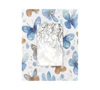 Photo Frame 4x6inch,Watercolor Beautiful Butterfly Wooden Picture Frames Display Wall and Tabletop for Living room Bedroom Office Decor