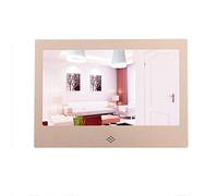 Photo Frame 7In8In10Inled Metal Digital Electronic Photo Album Advertising Machine Old Machine Video Playback (Gold 10)
