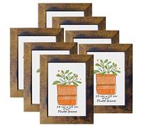 PETAFLOP 5x7 Frame Rustic Picture Frames Fits 5 by 7 Inch Photo Wall Tabletop Display, 7 Pack