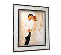 Photo Frame, 8x10 Inches, Freestanding Portrait or Landscape Display, Morden Styled for Family Photos and Decorative Home, Office Decor Tabletop Wall-Mounted Birthday Wedding Gifts (White LED)