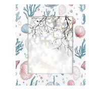 Photo Frame 8x10inch,Ocean Starfish Seashells Coral Wooden Picture Frames Display Wall and Tabletop for Living room Bedroom Office Decor