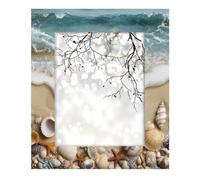 Photo Frame 8x10inch,Sea Beach Sand Seashells Starfish Wooden Picture Frames Display Wall and Tabletop for Living room Bedroom Office Decor
