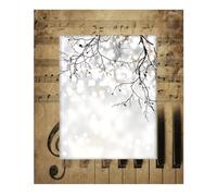 Photo Frame 8x10inch,Vintage Music Notes Piano Keys Wooden Picture Frames Display Wall and Tabletop for Living room Bedroom Office Decor