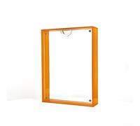 Photo Frame Acrylic 15x20cm Designed for Displaying Memories in Multiple Orientations, Suitable for Personal and Decorative Use (Orange)